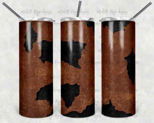 Rustic Leather with Black Leather Peek A Boo