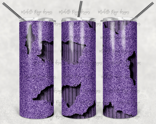 Purple Corrugated Peek A Boo