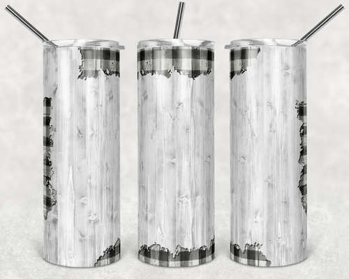 Peek a Boo White Buffalo Plaid