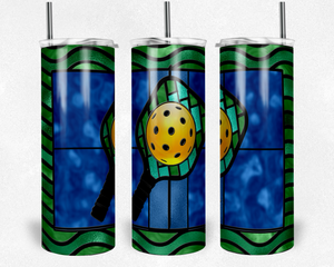 Pickleball Stained Glass