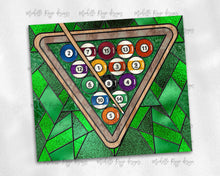 Load image into Gallery viewer, Billiards Pool Table Stained Glass
