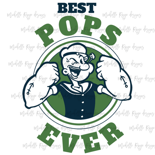 Popeye Best POPS ever sublimation print