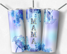 Load image into Gallery viewer, Purple and Teal Watercolor Flowers Mama