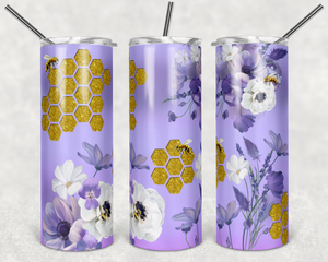 Purple Floral Bees
