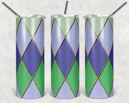 Purple Green Gold Diamond Argyle