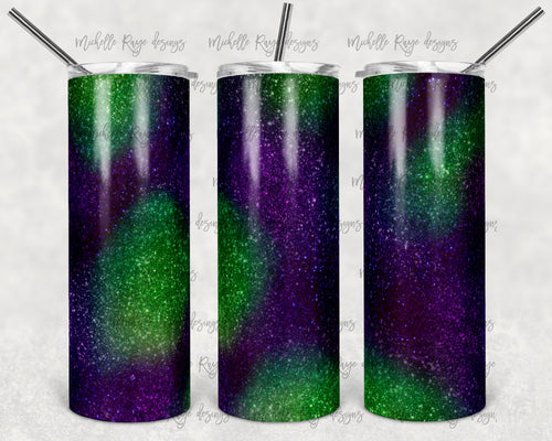 Purple Green Glitter