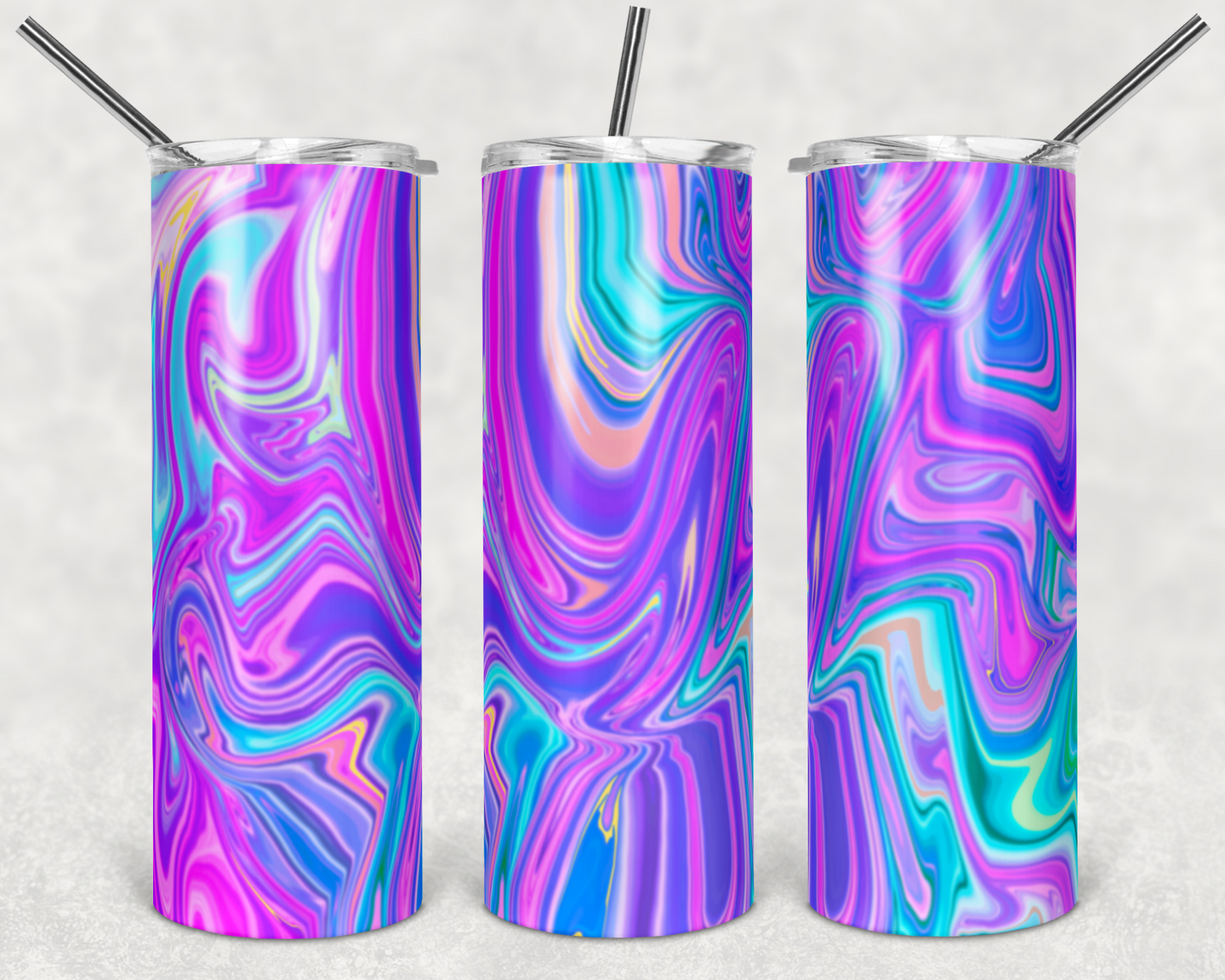 Purple Teal Liquify Marble