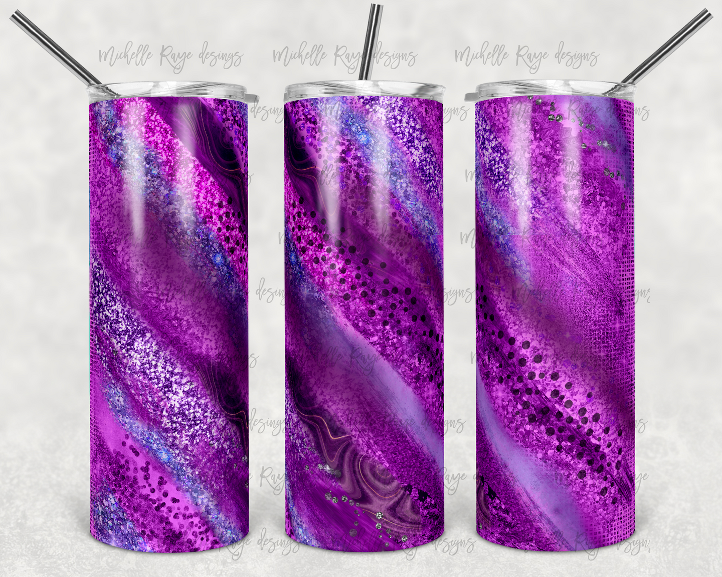 Purple Magenta Glitter Milky Way
