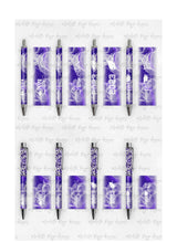 Load image into Gallery viewer, 2023 Graduation Purple and White Pen Wraps Set 2