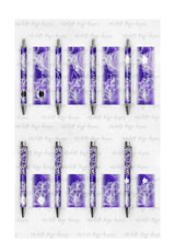 Load image into Gallery viewer, 2023 Graduation Purple and White Pen Wraps Set 1