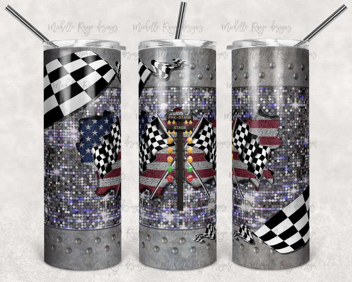 Racing American Flag Tree – Michelle Raye Designs