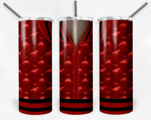 Girls Varsity Jacket Red and Black African American