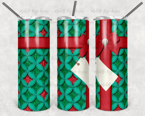 Red and Green Velvet Christmas Quilt