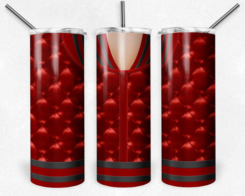 Girls Varsity Jacket Red and Gray