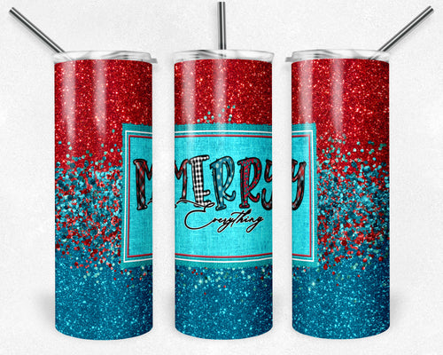 Merry Everything, Red and Blue Glitter