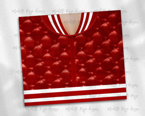 Girls Varsity Jacket Red and White