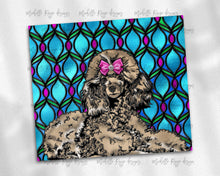 Load image into Gallery viewer, Fawn Poodle Dog Stained Glass