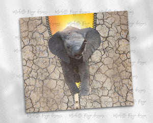 Elephant Zipper Cracked Dirt