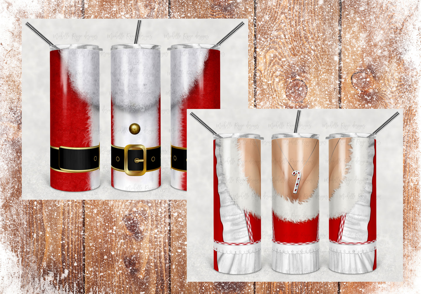 Mr. and Mrs. Claus Christmas Blank Set