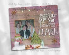 Load image into Gallery viewer, Snowflakes are Kisses from Heaven with Picture Frame, Christmas Snowman