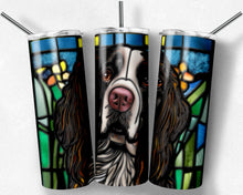 Load image into Gallery viewer, Springer Spaniel Dog Stained Glass