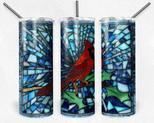 Load image into Gallery viewer, Cardinal Stained Glass