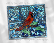 Load image into Gallery viewer, Cardinal Stained Glass