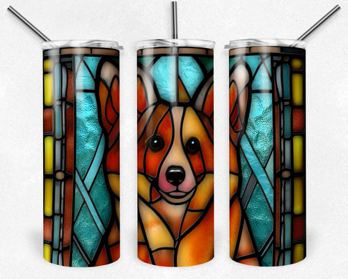 Corgi Stained Glass