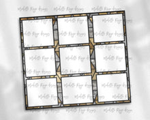 Load image into Gallery viewer, Silver and Gold Stained Glass Dog Frames for 9 Images