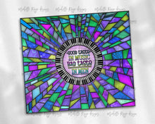 Load image into Gallery viewer, Purple and Teal Piano Keys Stained Glass, Good Taste in Music, Bad Taste in Men
