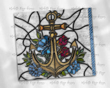 Load image into Gallery viewer, Sailboats and Anchor stained glass, Nautical Bundle
