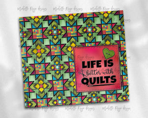 Christmas Quilt Stained Glass Life is Better with Quilts