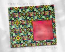 Load image into Gallery viewer, Christmas Quilt Stained Glass with Blank Patch