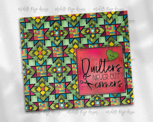 Christmas Quilt Stained Glass Quilter's Never Cut Corners