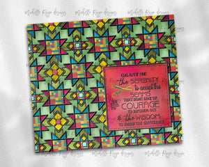 Christmas Quilt Stained Glass Quilter's Serenity Prayer