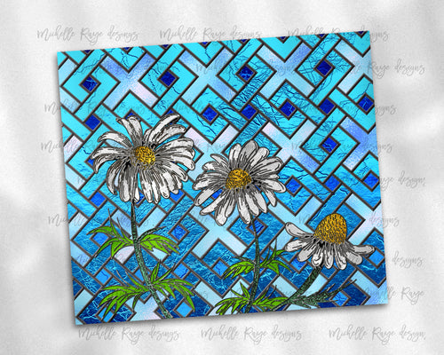 Stained Glass Daisies