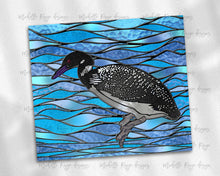 Load image into Gallery viewer, Loon Bird Stained Glass