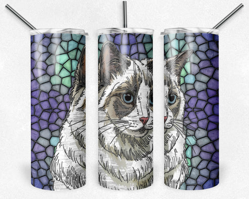 Ragdoll Cat Stained Glass