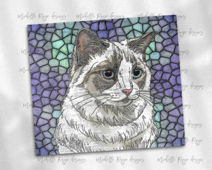 Ragdoll Cat Stained Glass