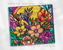 Load image into Gallery viewer, Shiny Bright Flowers Stained Glass Design