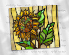 Load image into Gallery viewer, 3 sunflower stained Glass design Bundle