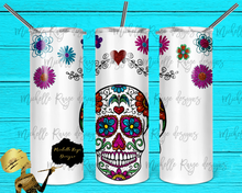 Load image into Gallery viewer, Sugar Skull with Faux Glitter