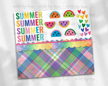 Load image into Gallery viewer, Bright Summer Hearts Plaid