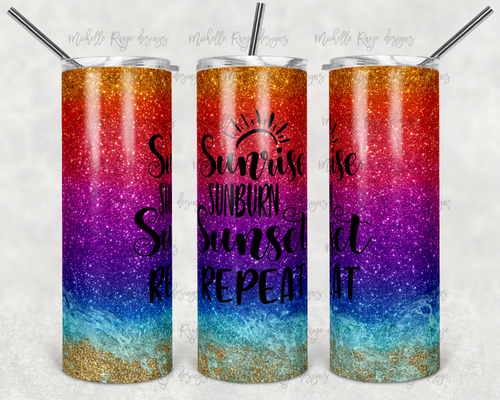 Bright Sunrise Sunburn Sunset Repeat