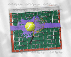 Tennis Court Purple and Gold