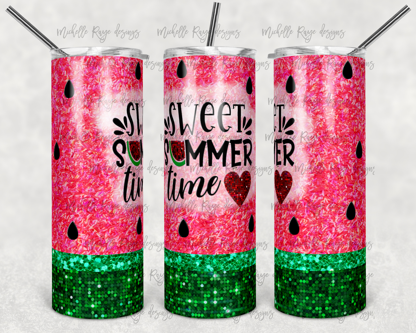 Watermelon Glitter Sweet Summer