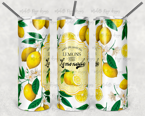 When Life Gives You Lemons, Make Lemonade Label with Lemon Trees