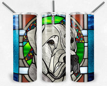 Load image into Gallery viewer, White Lab Dog Stained Glass