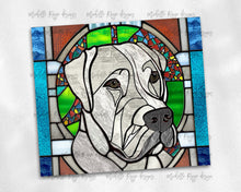 Load image into Gallery viewer, White Lab Dog Stained Glass