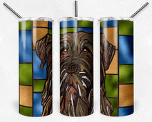 Load image into Gallery viewer, Wirehaired Pointing Griffon Dog Stained Glass